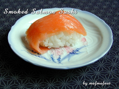 スモークサーモンのお寿司
